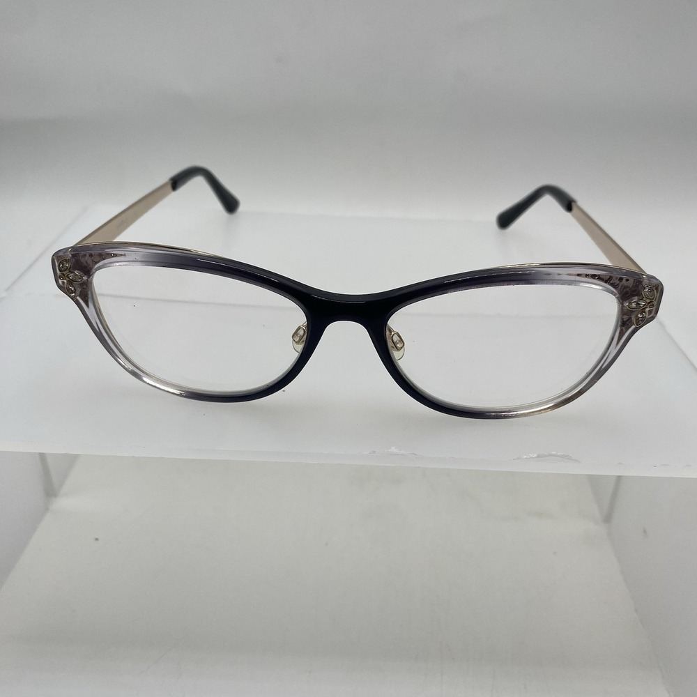Bebe Eyeglasses Women FRAME ONLY BB5168 Cat Eye 53-17-140 Jet Gradient 536 - Picture 4 of 16